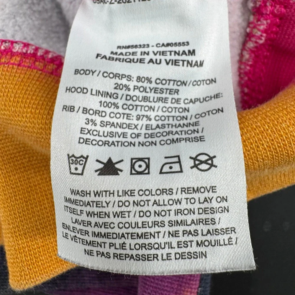 Jordan Nike Mens Tie Dye Hoodie Purple Orange Pink Jumpman Fleece Sweatshirt M - Picture 9 of 9